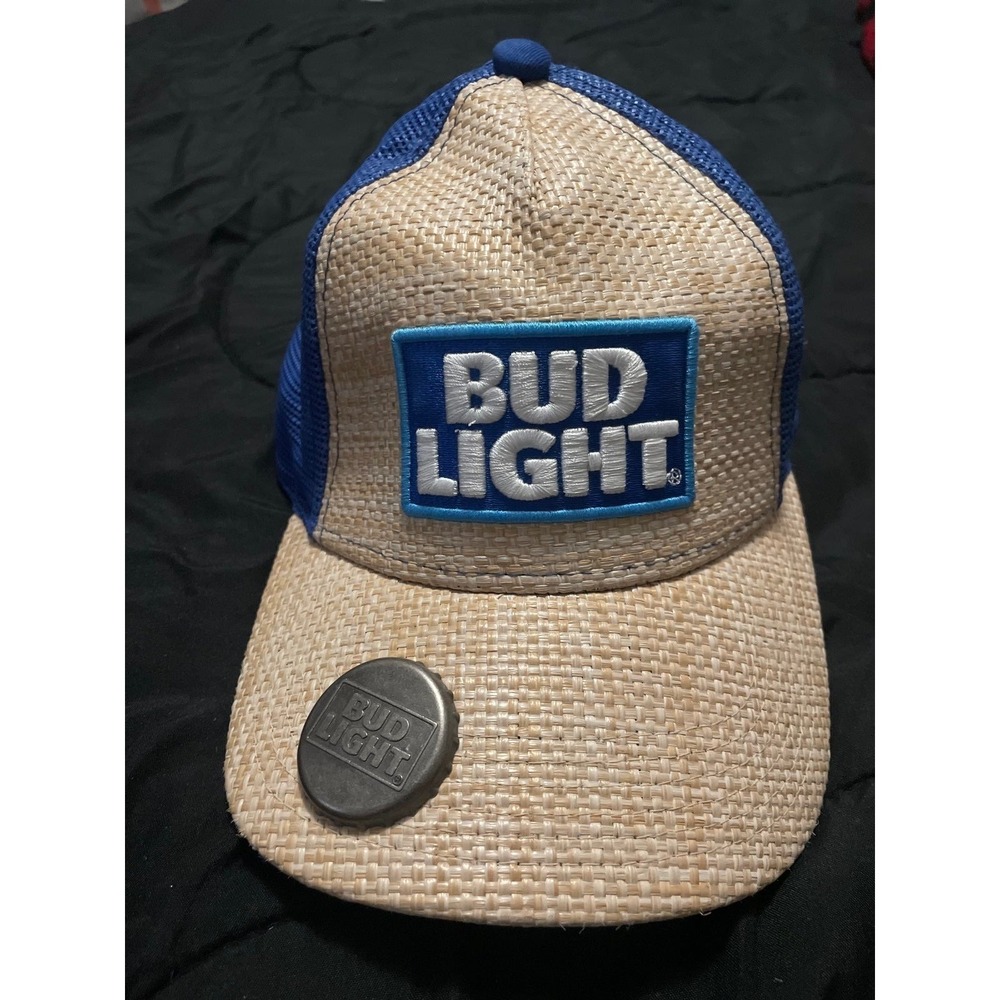 Bud Light Paper Straw Adjustable Baseball Cap